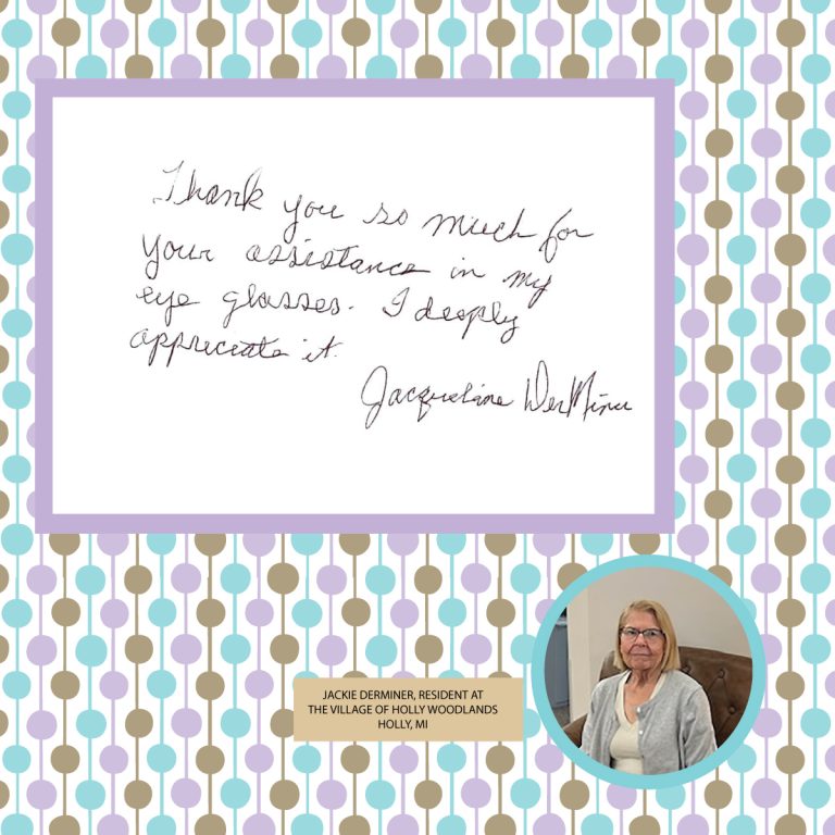 Because of You, Jackie Can See Clearly Again
